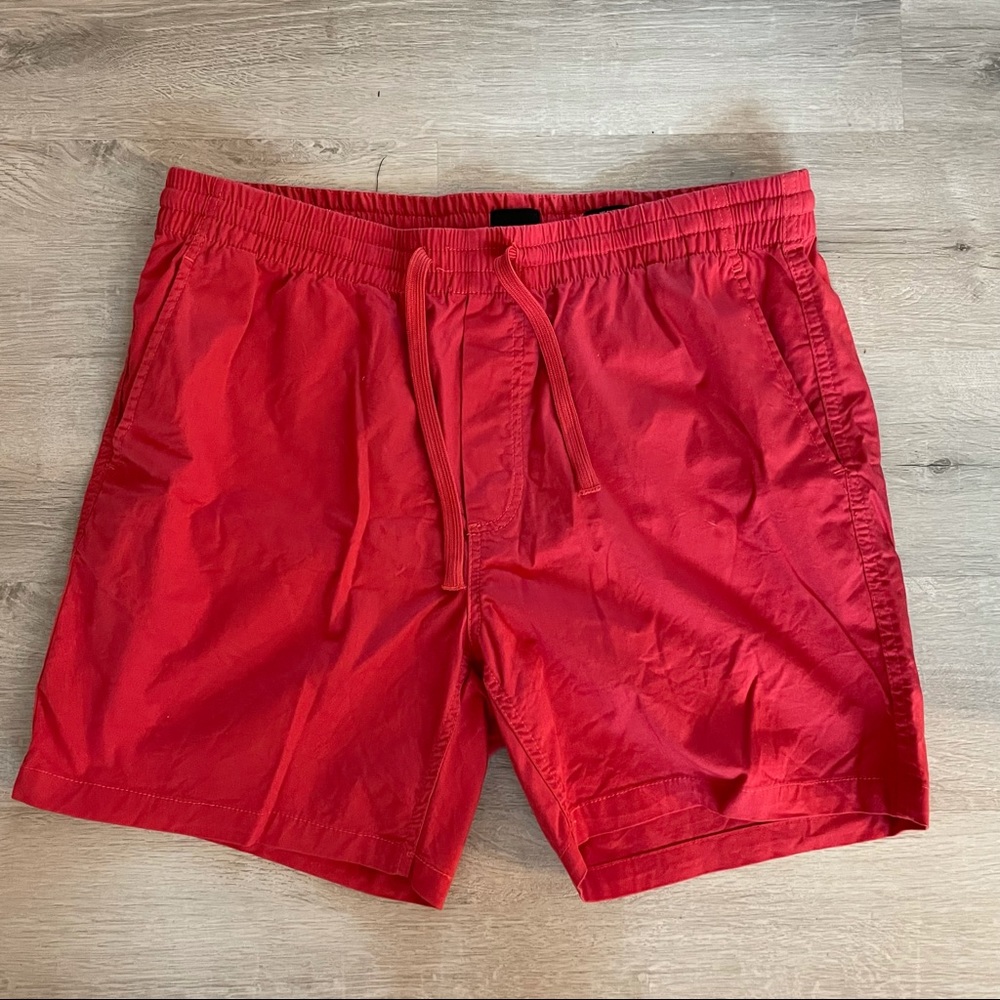 Red Drawstring Shorts